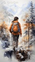 Einsame Winterwanderung