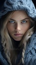 Blaues Blick
