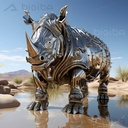 Robotyczny Rhinoceros Mirage