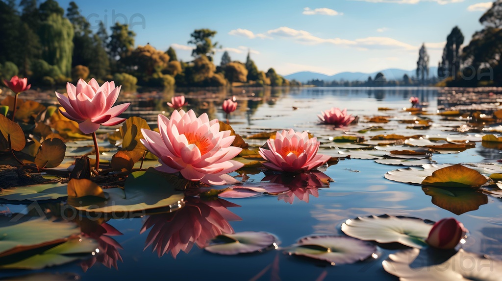 Serene Water Blossoms