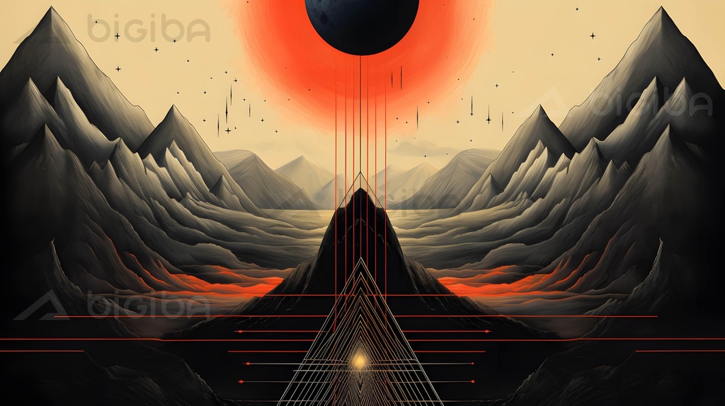 Eclipse Sobre as Montanhas Monolith