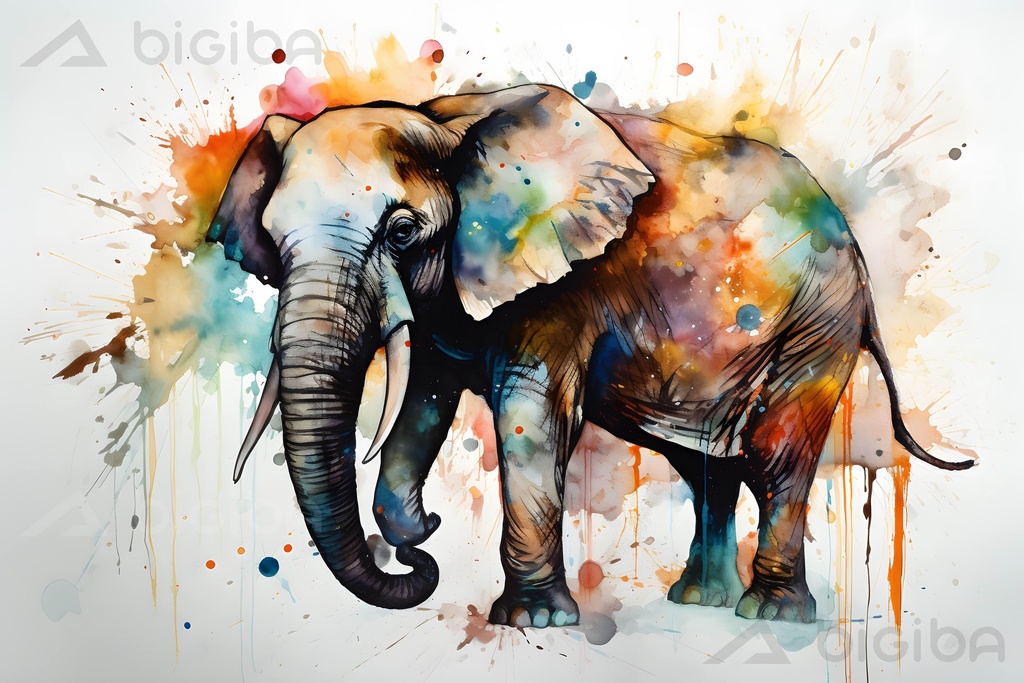 Spektrálny Tusk: Majestátny Vodový Slon