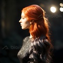 猩红色优雅