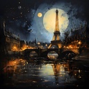 Sonho parisiense à luz da lua