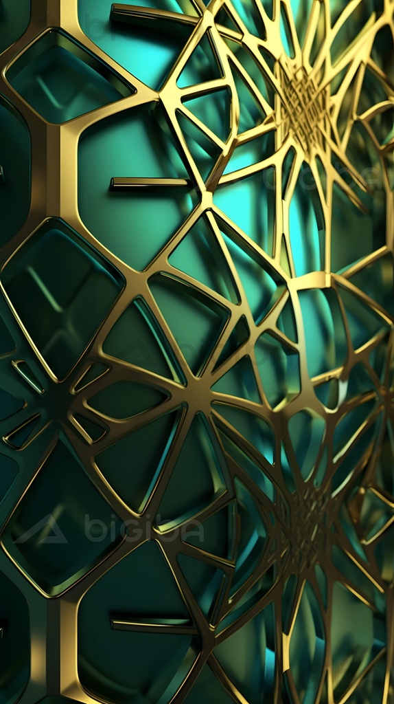 Nexus Geometric Auriu