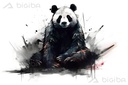 Tintenklecks-Panda