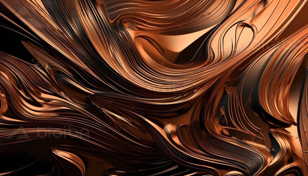 Copper Whirls: An Abstract Vortex