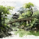 Tranquil Pagoda Crossing