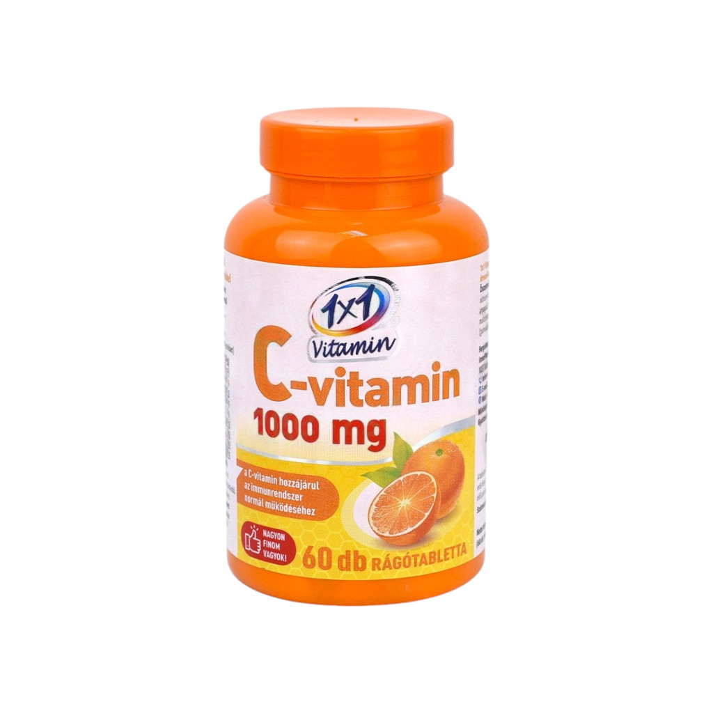 Nahrungsergänzungsmittel 1x1 vitaday Vitamin C 1000mg Kautabletten Orange 60 Stk.