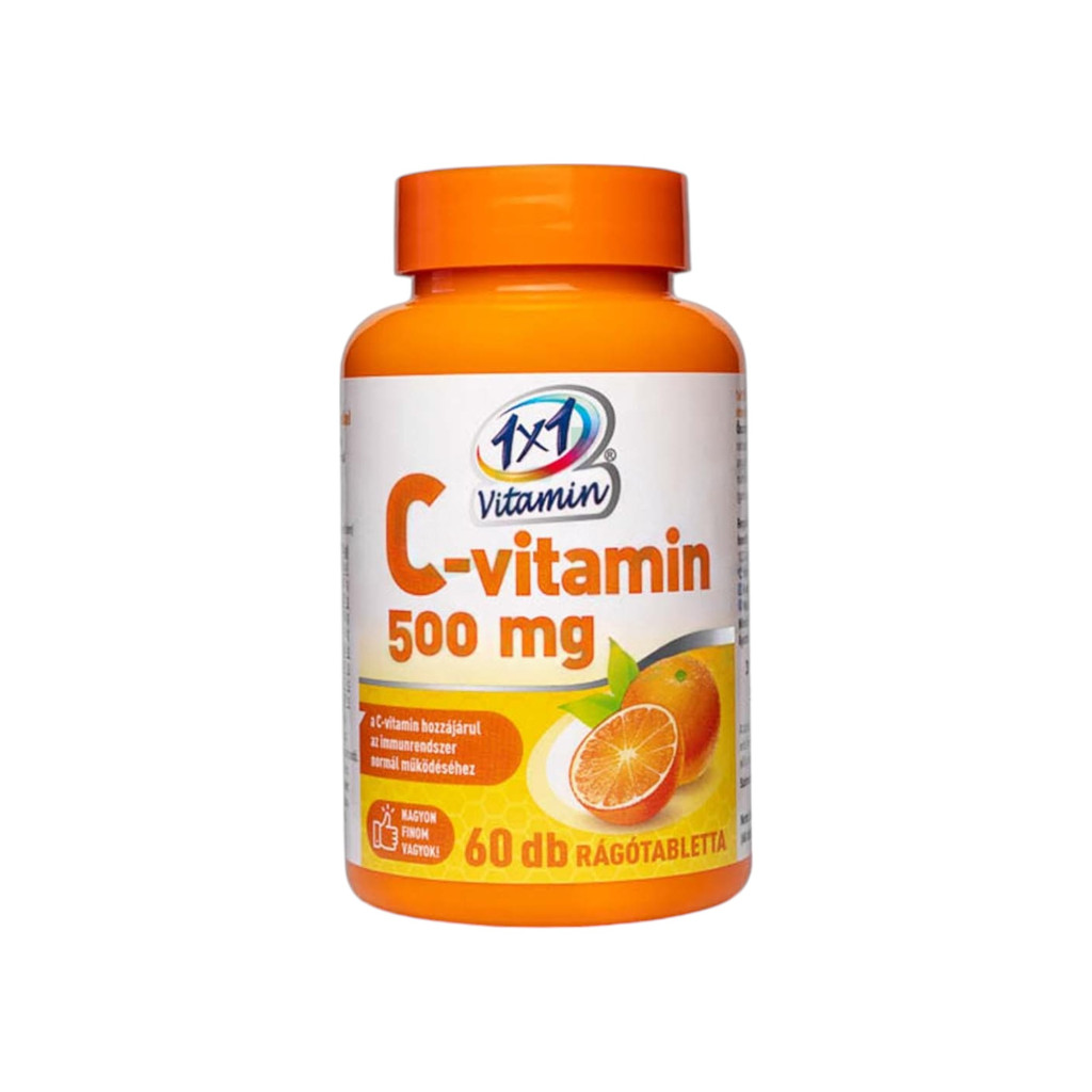 1x1 vitamín C 500mg žvýkací tablety pomeranč 60 ks