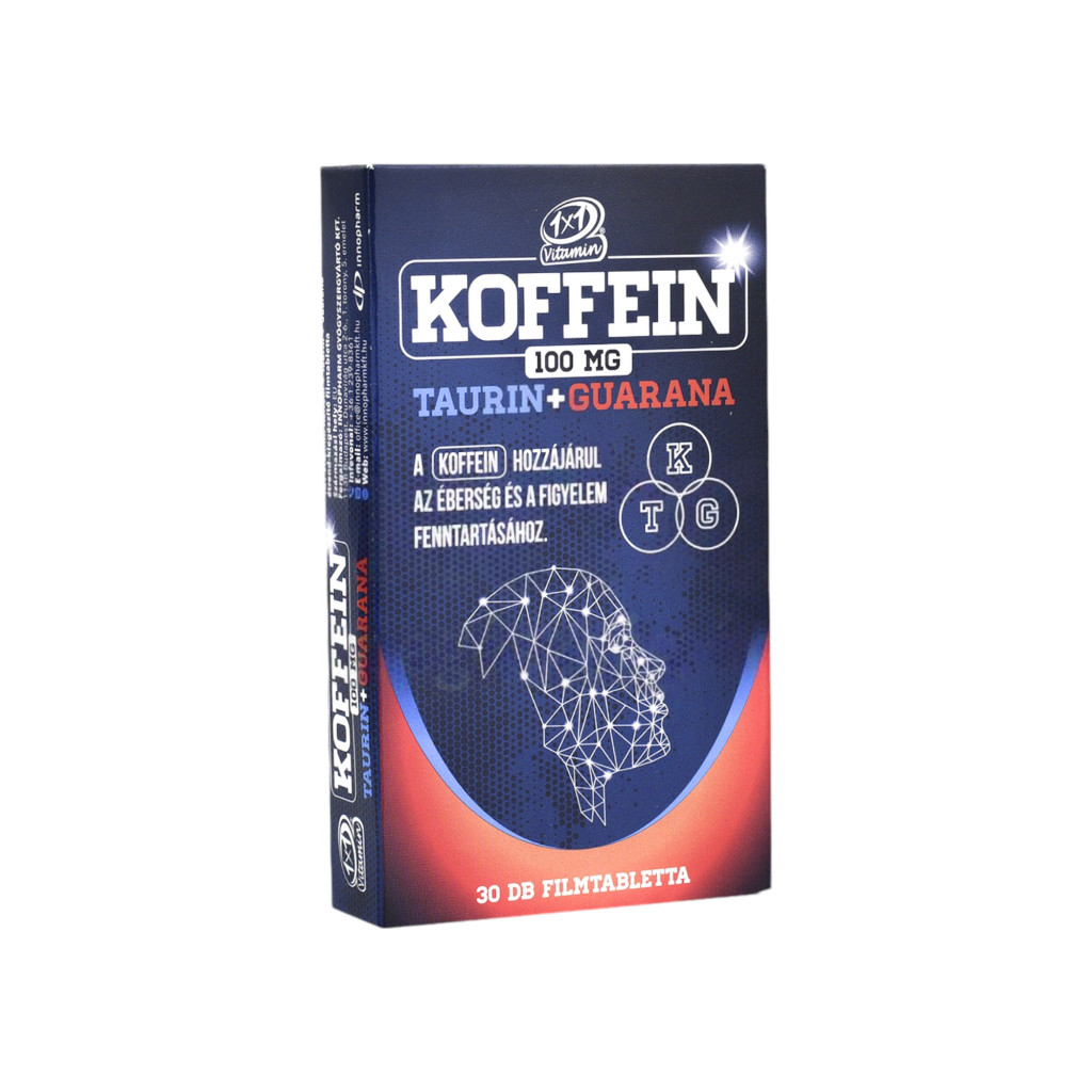 1x1 vitaday koffein+taurin+gurana filmtabletta 30 db