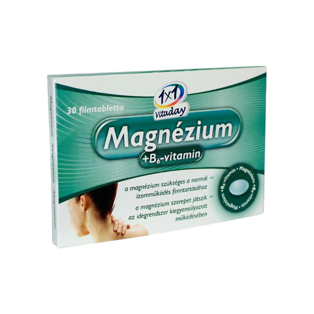 1x1 Vitaday Magnesium+B6-Vitamin Filmtablet 30 pcs
