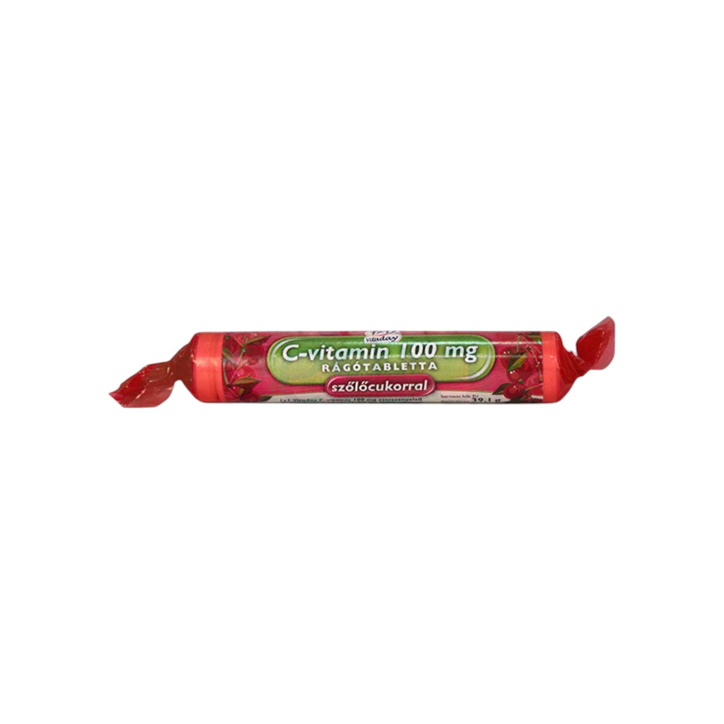 Witamina C 1x1, 100 mg glukozy w postaci tabletek żujących o smaku wiśniowym, 17 szt.