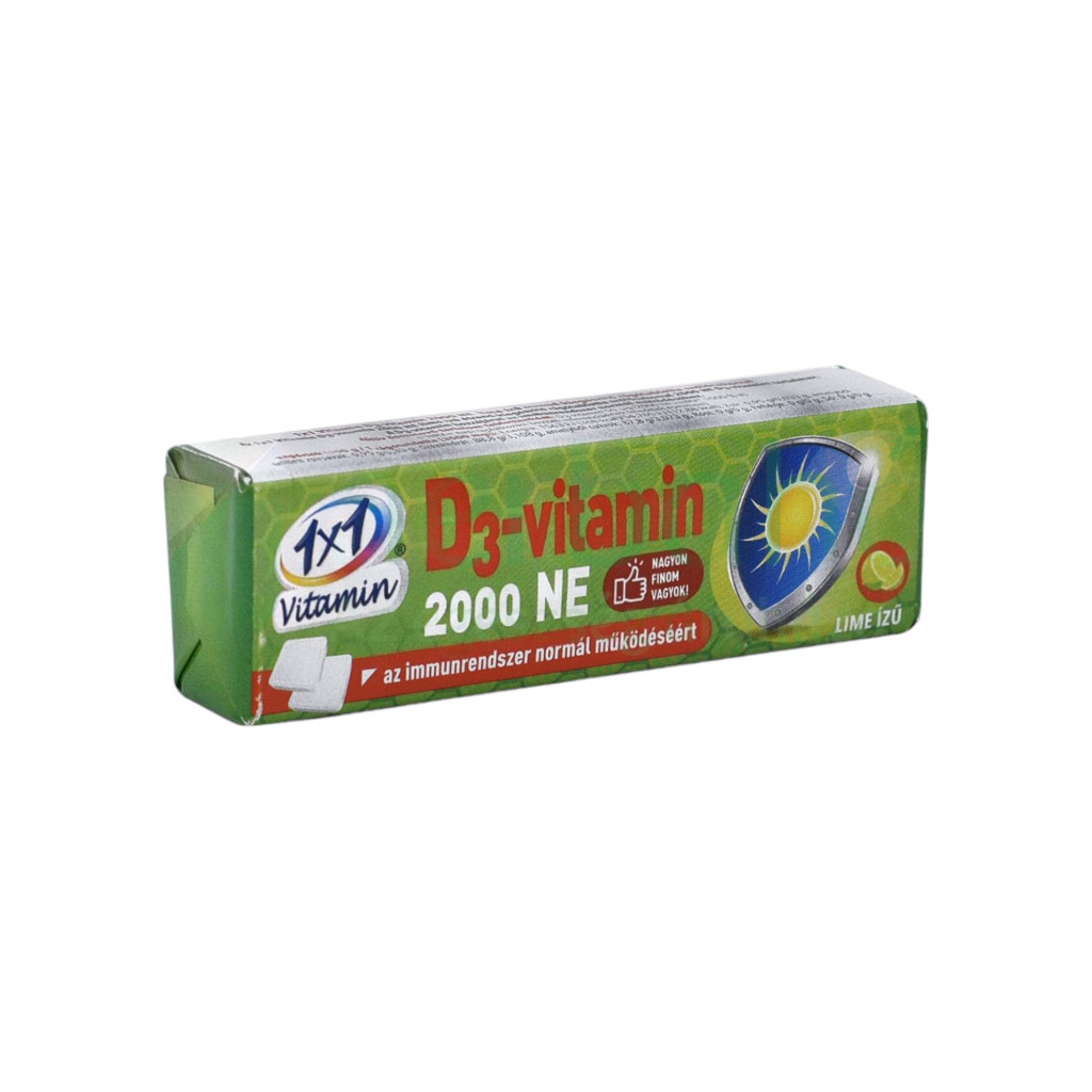 Vitamín D3 2000 IU žvýkací tablety s glukózou hroznovým cukrem 14 ks