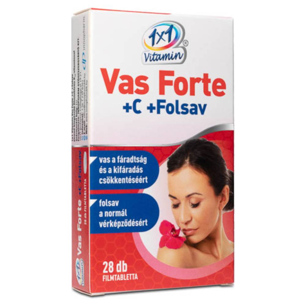 1x1 vitamin iron forte + c + folic acid dietary supplement tablet bioper 28 pcs