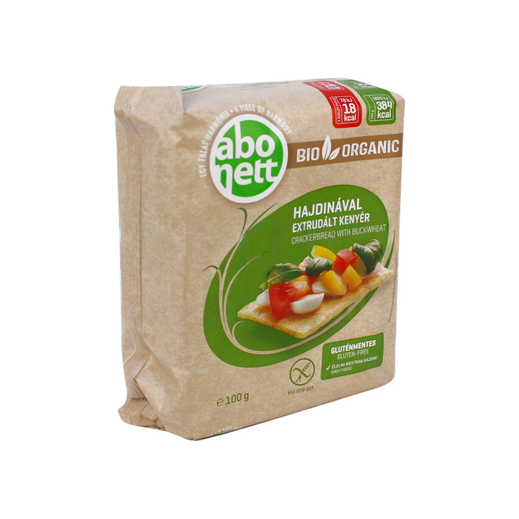 Abonett extrudált bio kenyér hajdinával gluténmentes 100 g