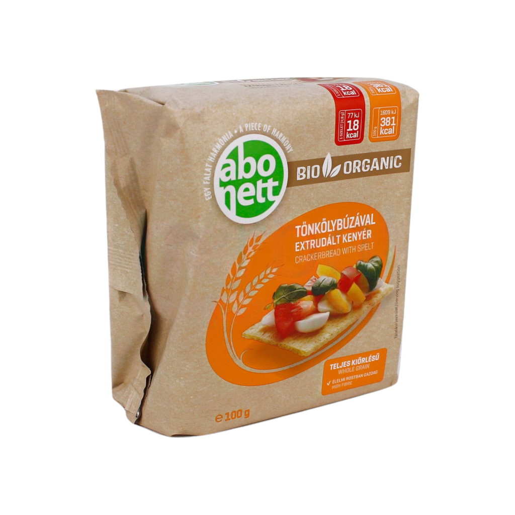 Abonett extrudált bio kenyér tönkölybúzával 100 g