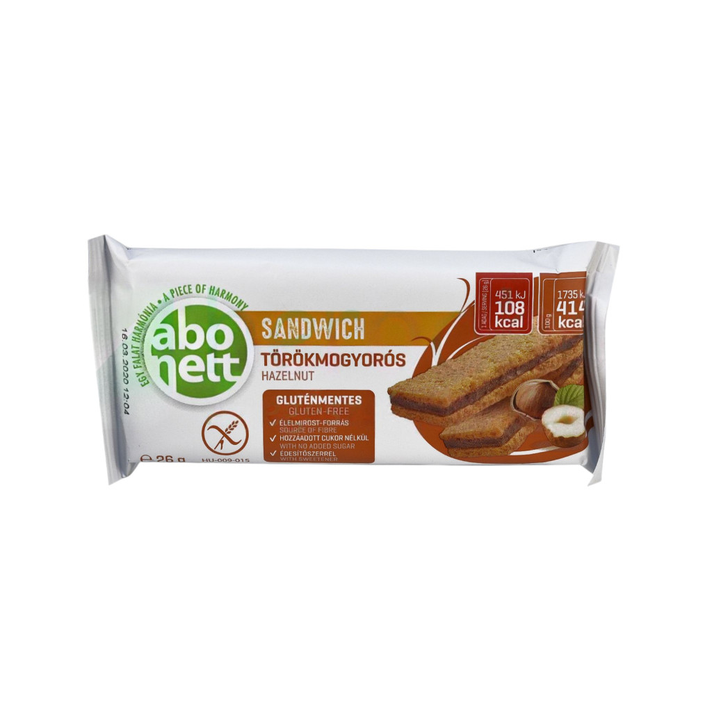 Abonett sandwich törökmogyorós 26 g