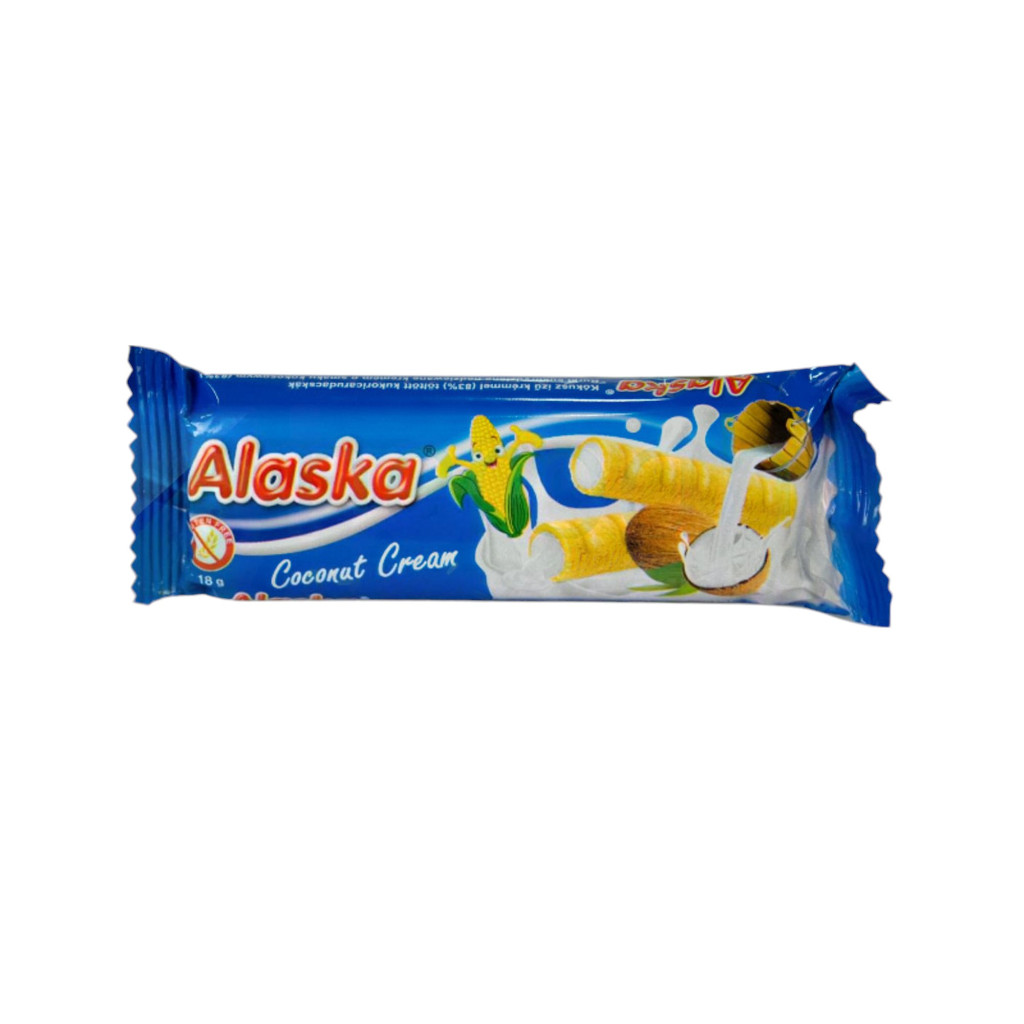 Bezlepková kukuřičná tyčinka Alaska s kokosem 18 g