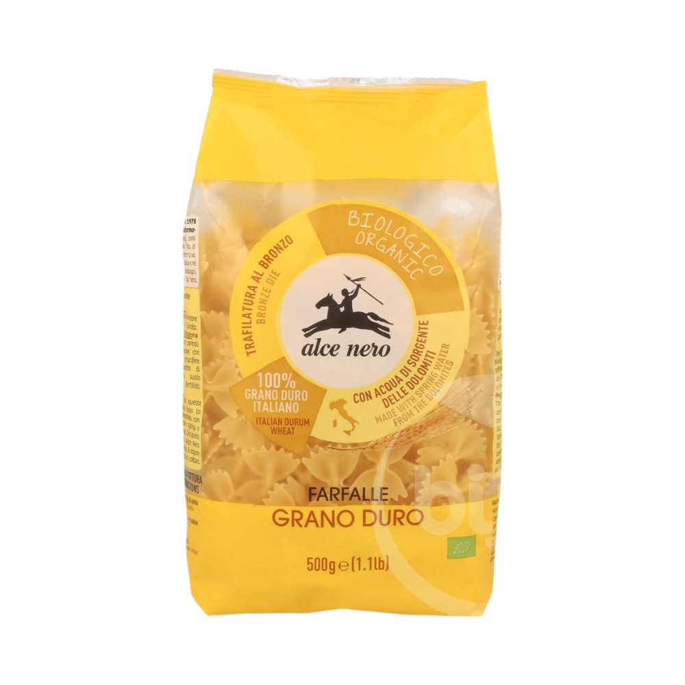 Alce Nero Organic Durum Farfalle (masni) 500 g