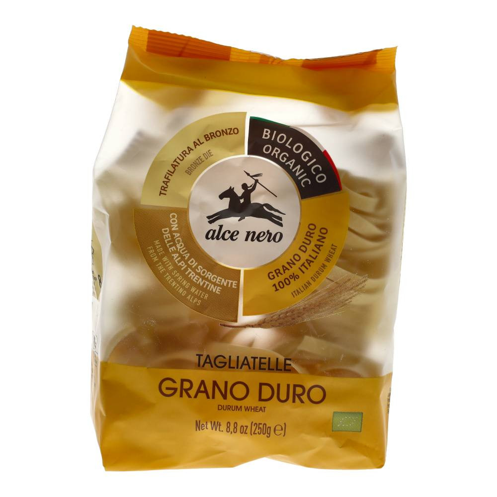 Bio široké cestoviny durum tagliatelle Alce Nero 250 g