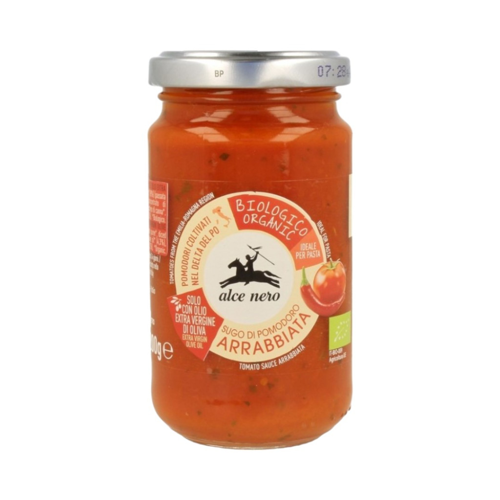 Bio rajčatová omáčka Alce Nero arrabbiata 200 g