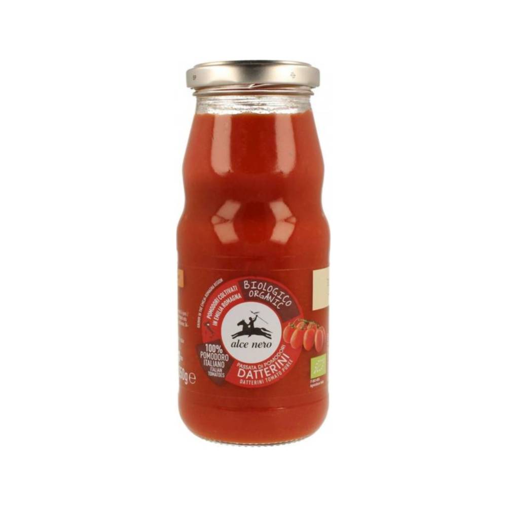 Alce Nero organic strained datterino tomatoes 350 g