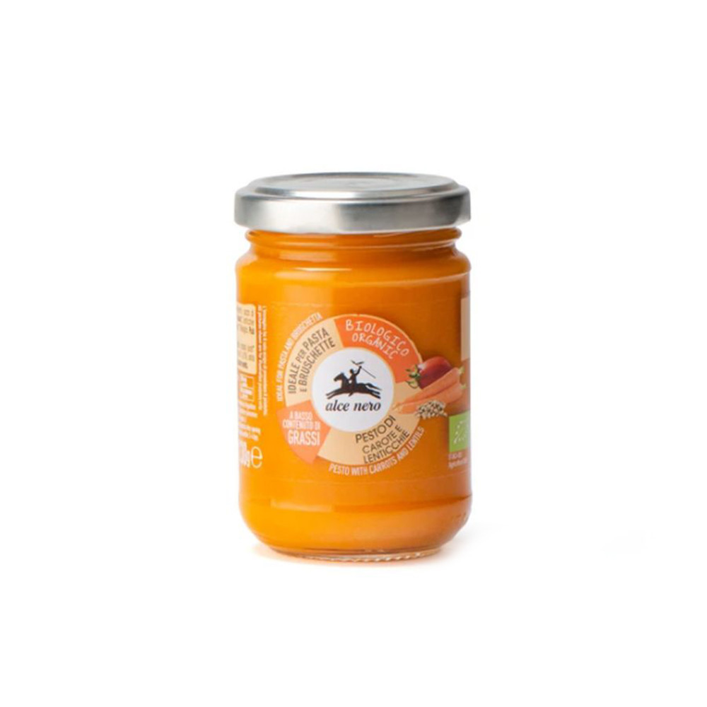 Alce Nero bio pesto z mrkvy a šošovice 130 g
