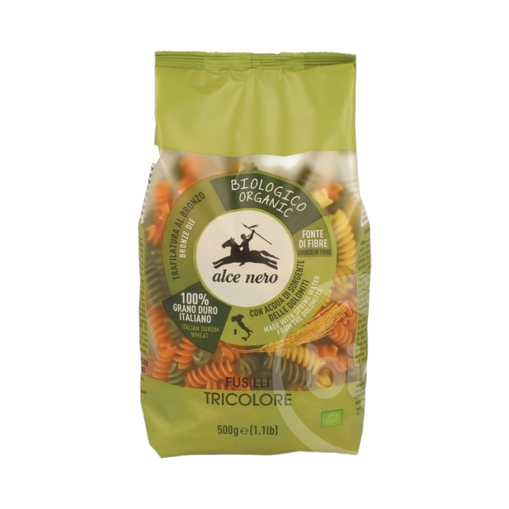 Alce Nero Bio trojbarevné fussilli 500 g