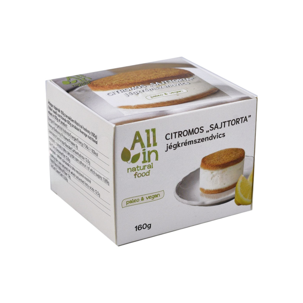 Totul în sandvișul cremos de înghețată cu lămâie 160 g