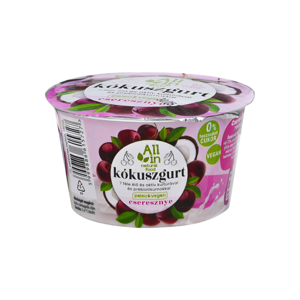 Alles in Kokosmilch mit lebenden Kirsch-Kulturen 150 ml