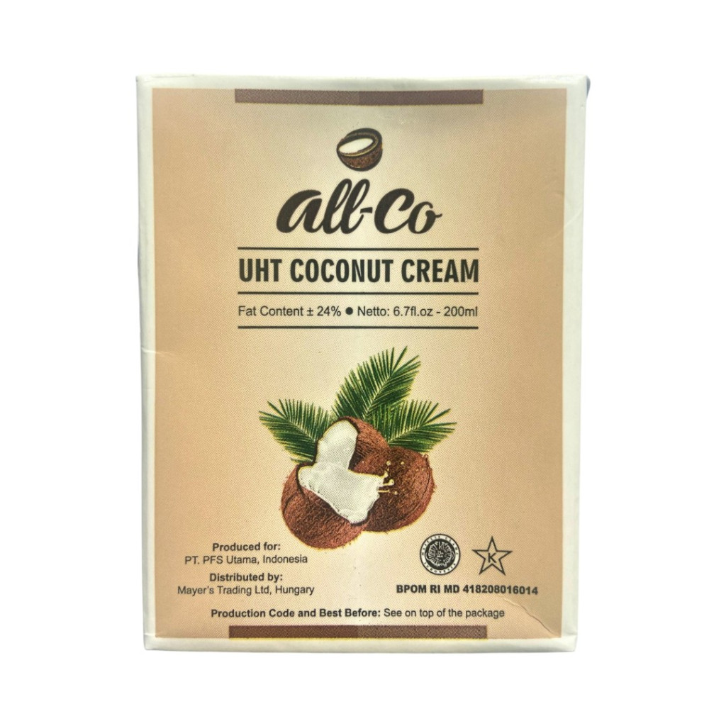 All-co 24% coconut cream 200 ml
