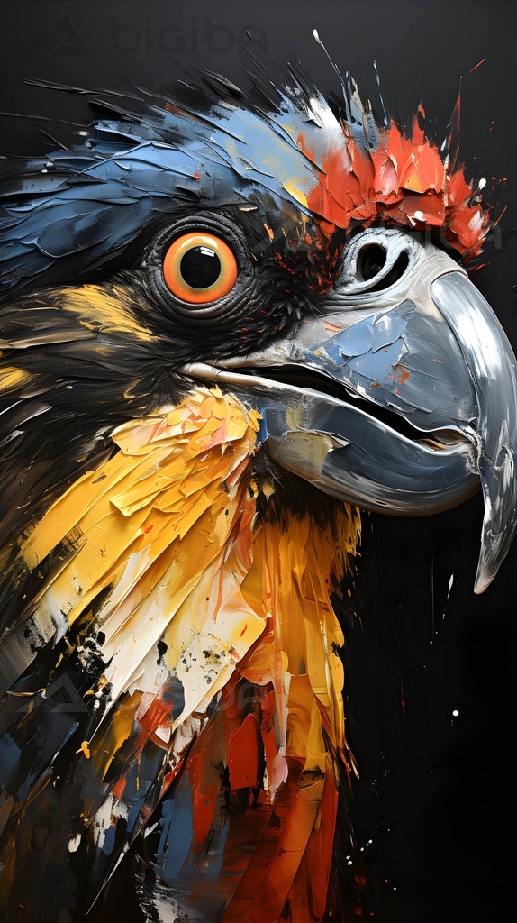 Regard avien éthéréal
