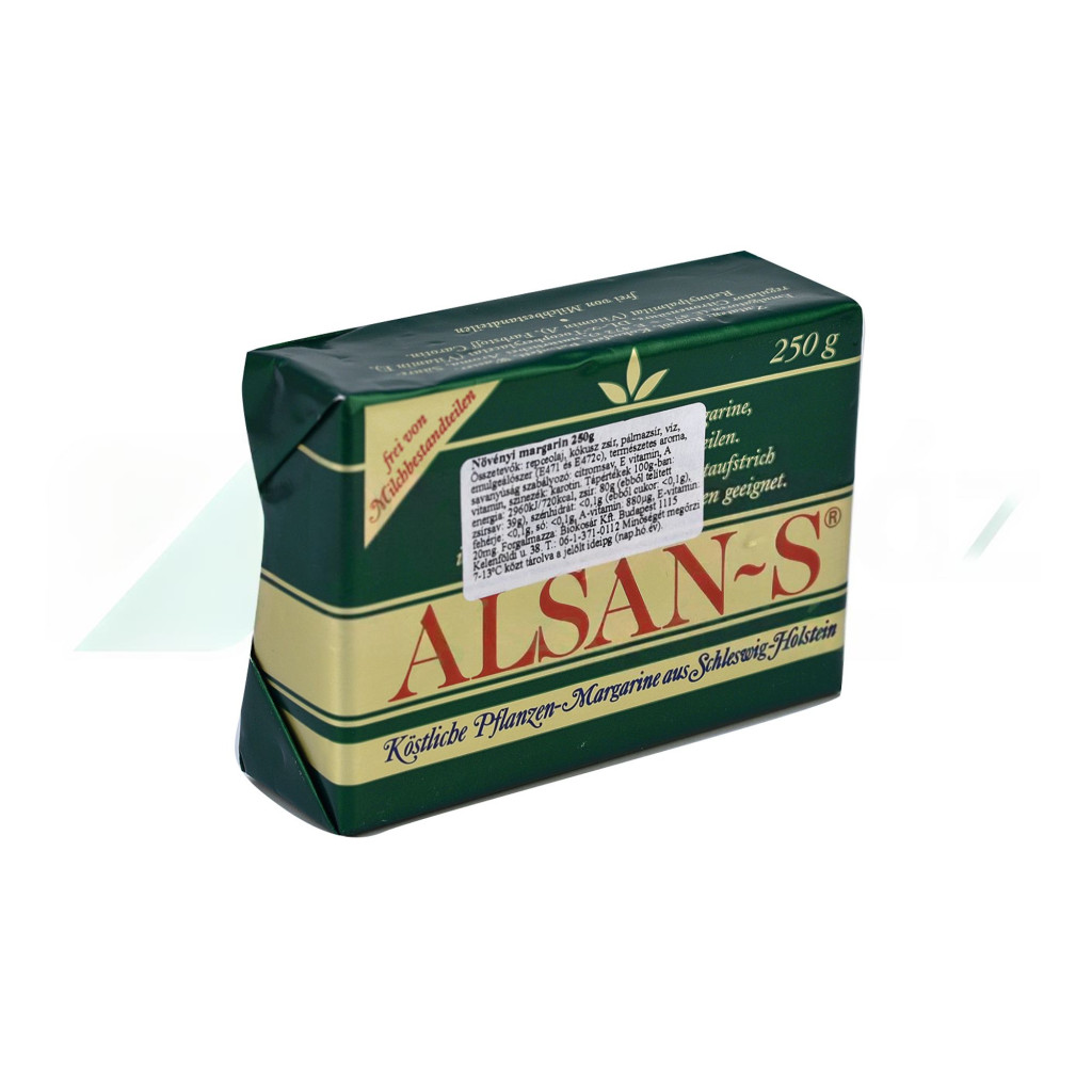 Alsan-S növényi margarin /zöld/ 250 g