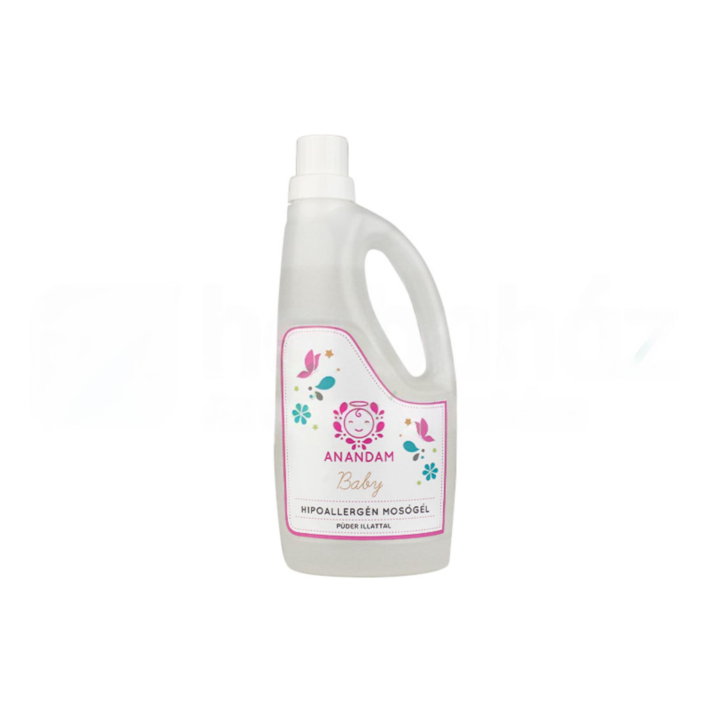 Anandam baby, hipoalergiczny żel do prania z zapachem pudru, 3m+, 1000 ml
