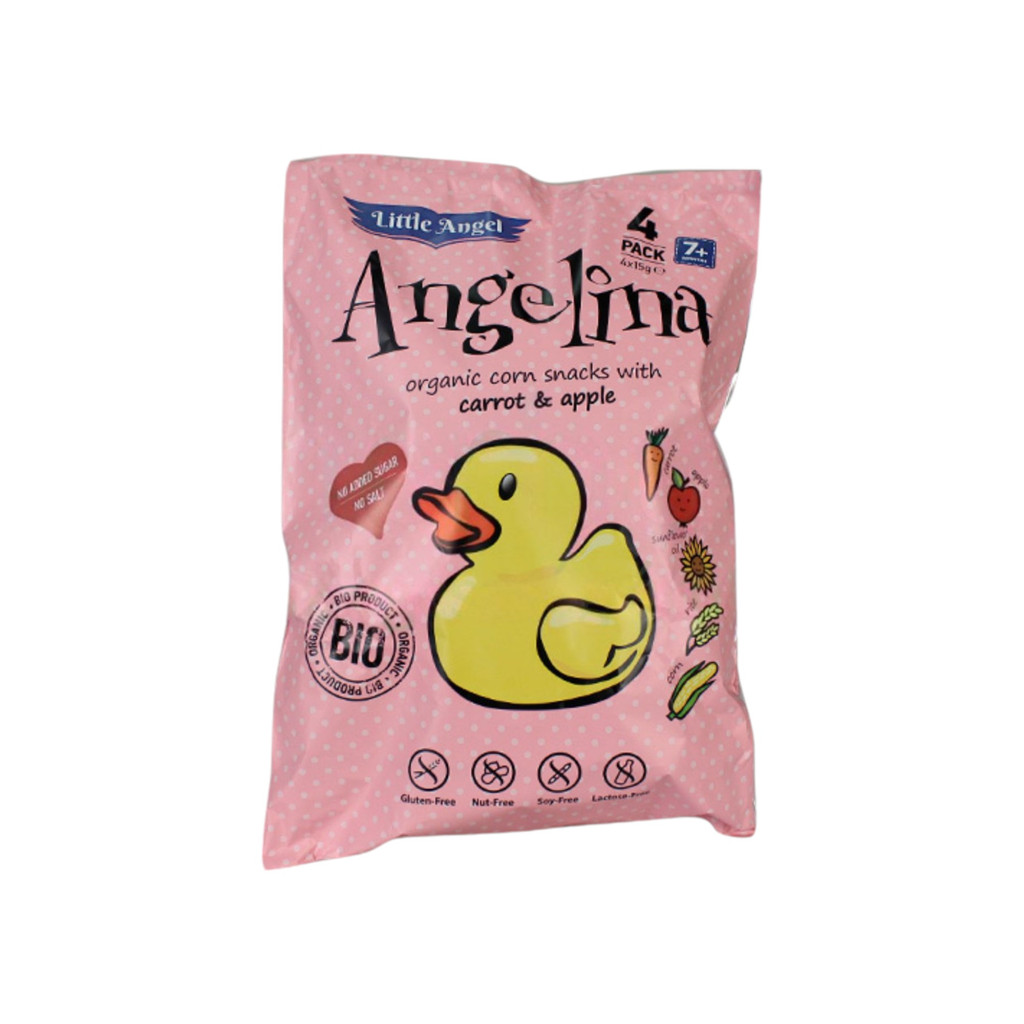 Angelina Bio Mais Snack 4x15g 60 g