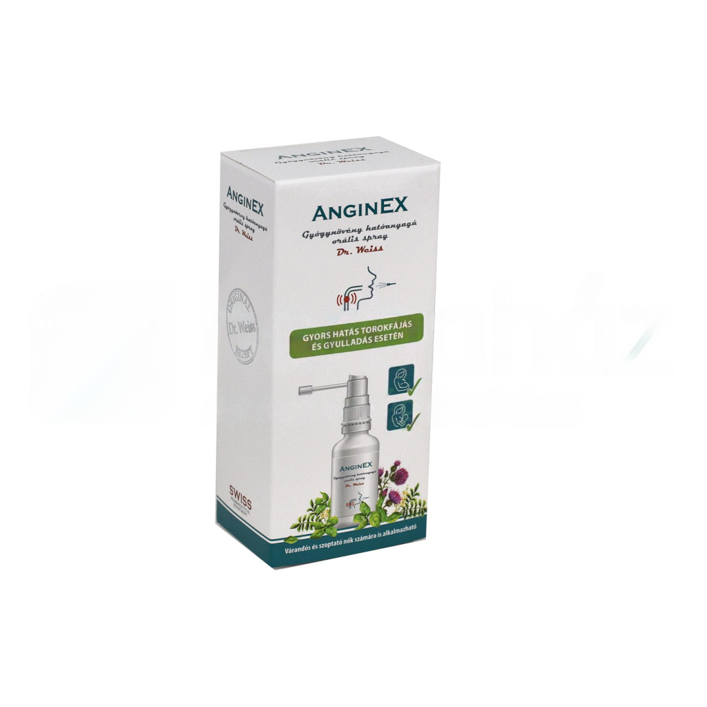 Anginex oral spray with herbal active ingredients 30 ml