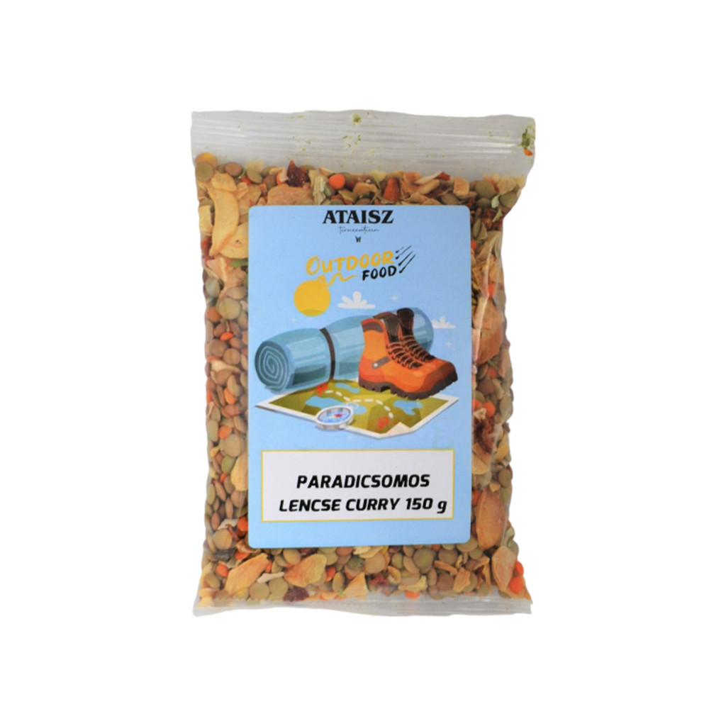 Ataisz outdoor hagymás-paradicsomos lencse curry 150 g