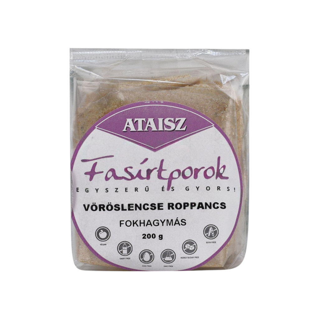 Ataisz vöröslencse roppancs fokhagymás 200 g
