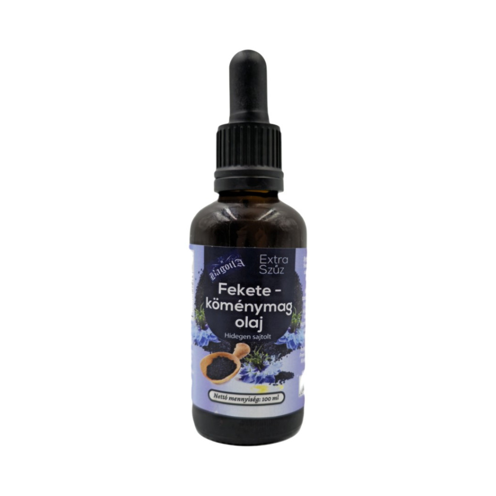 Bagoila Feketeköménymag olaj 100% 50ml hidegen sajtolt Nigella, pipettával