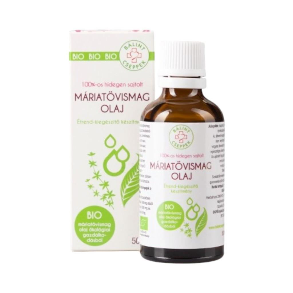 Balint bio olej z nasion ostropestu plamistego tłoczony na zimno 100% 50 ml