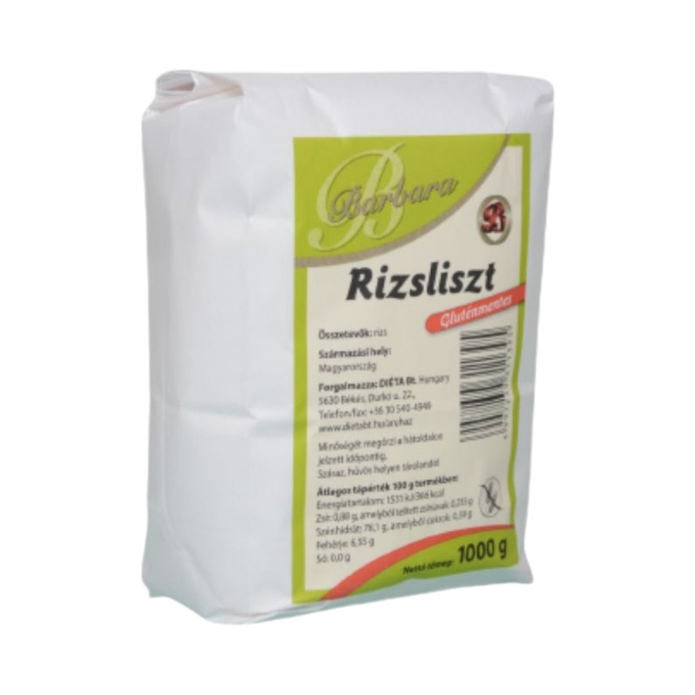 Făină de orez fără gluten Barbara 1000 g