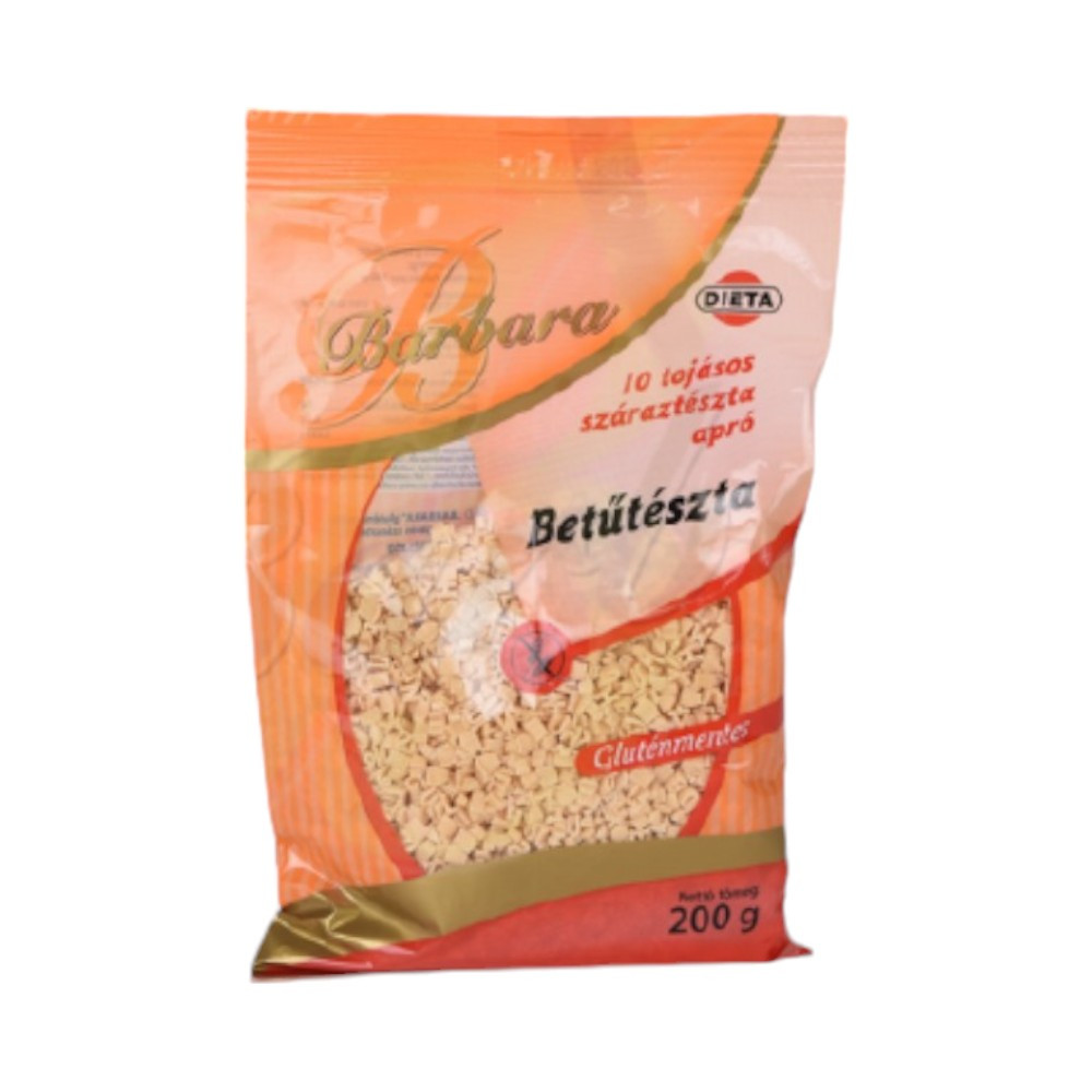 Bezlepkové těstoviny Barbara písmenka 200 g