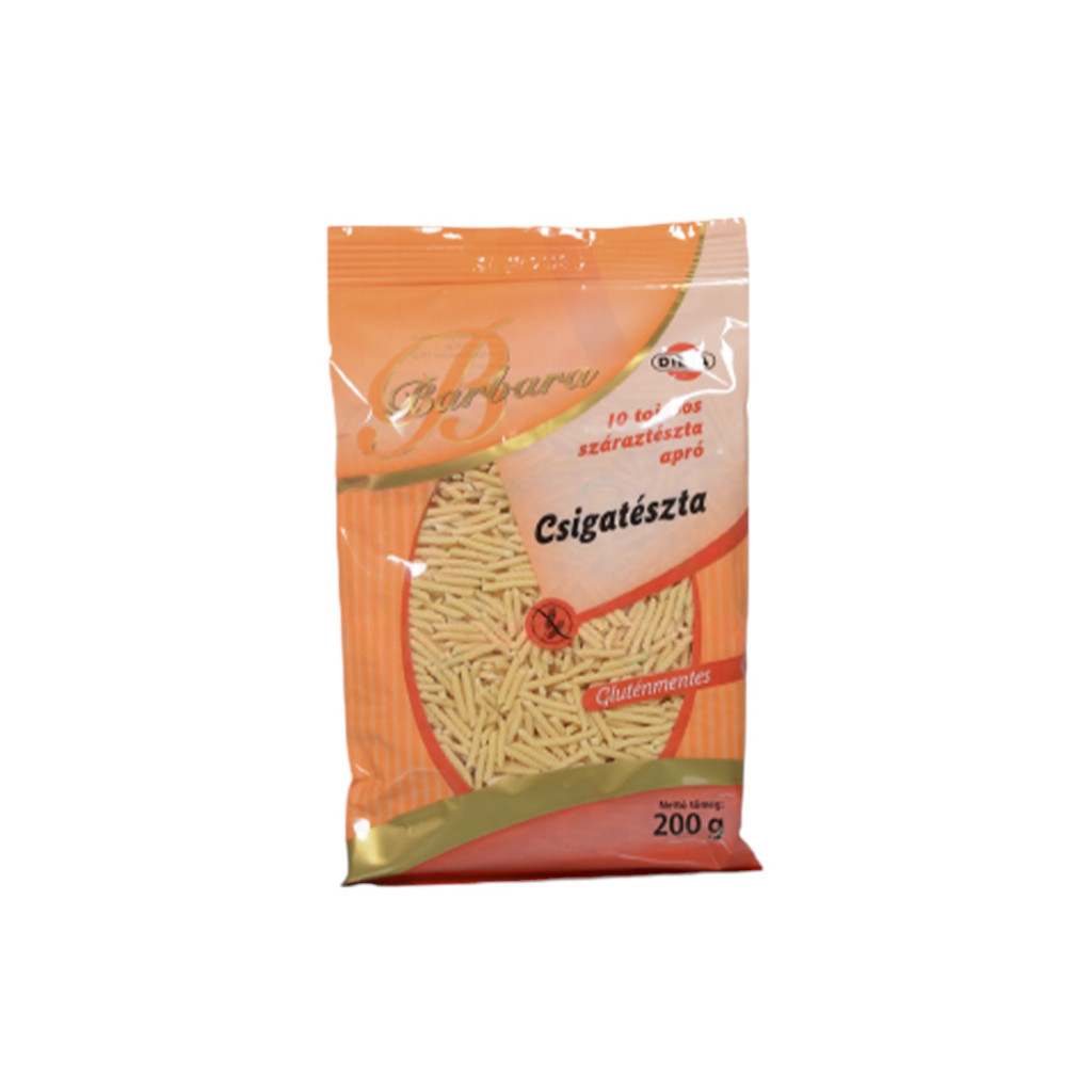 Barbara gluténmentes tészta csiga 200 g