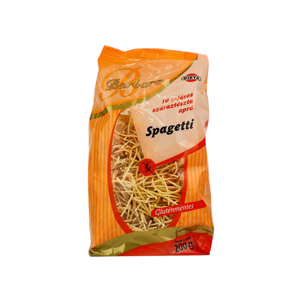 Barbara gluténmentes tészta spagetti 200 g