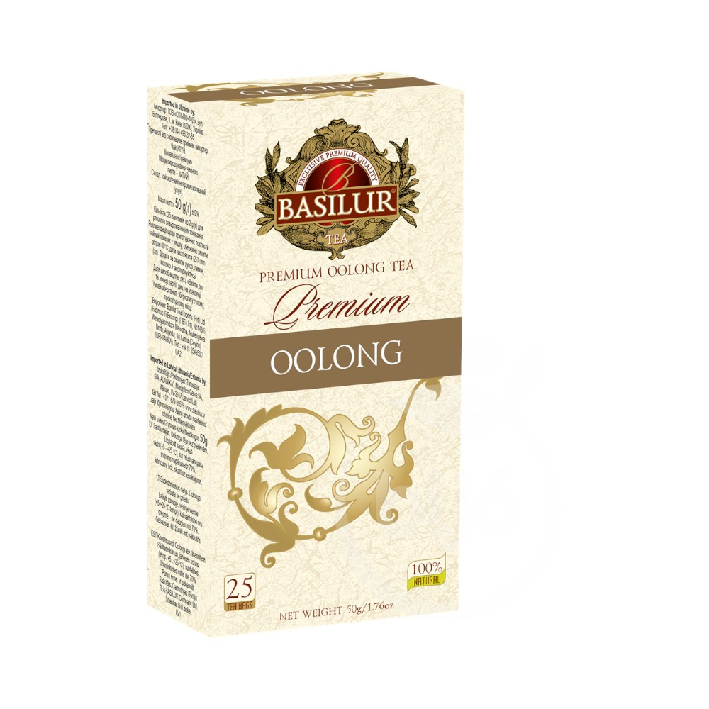 Basilur premium oolong tea 25 filter 50 g