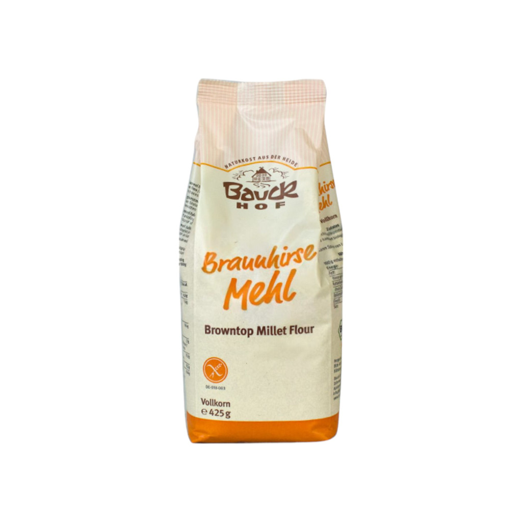 Bauck Hof bio gluténmentes barna kölesliszt teljes kiőrlésű 425 g