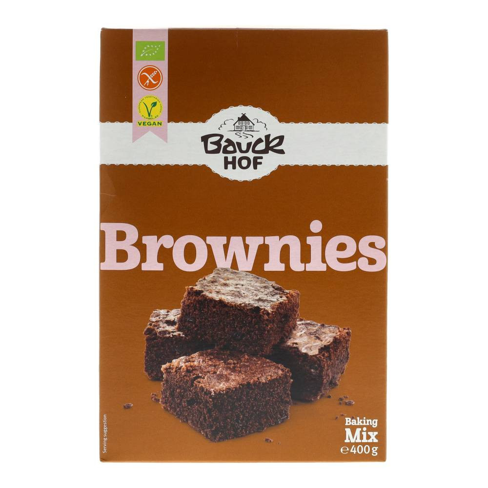Bauck Hof bio gluténmentes brownie sütemény keverék 400 g