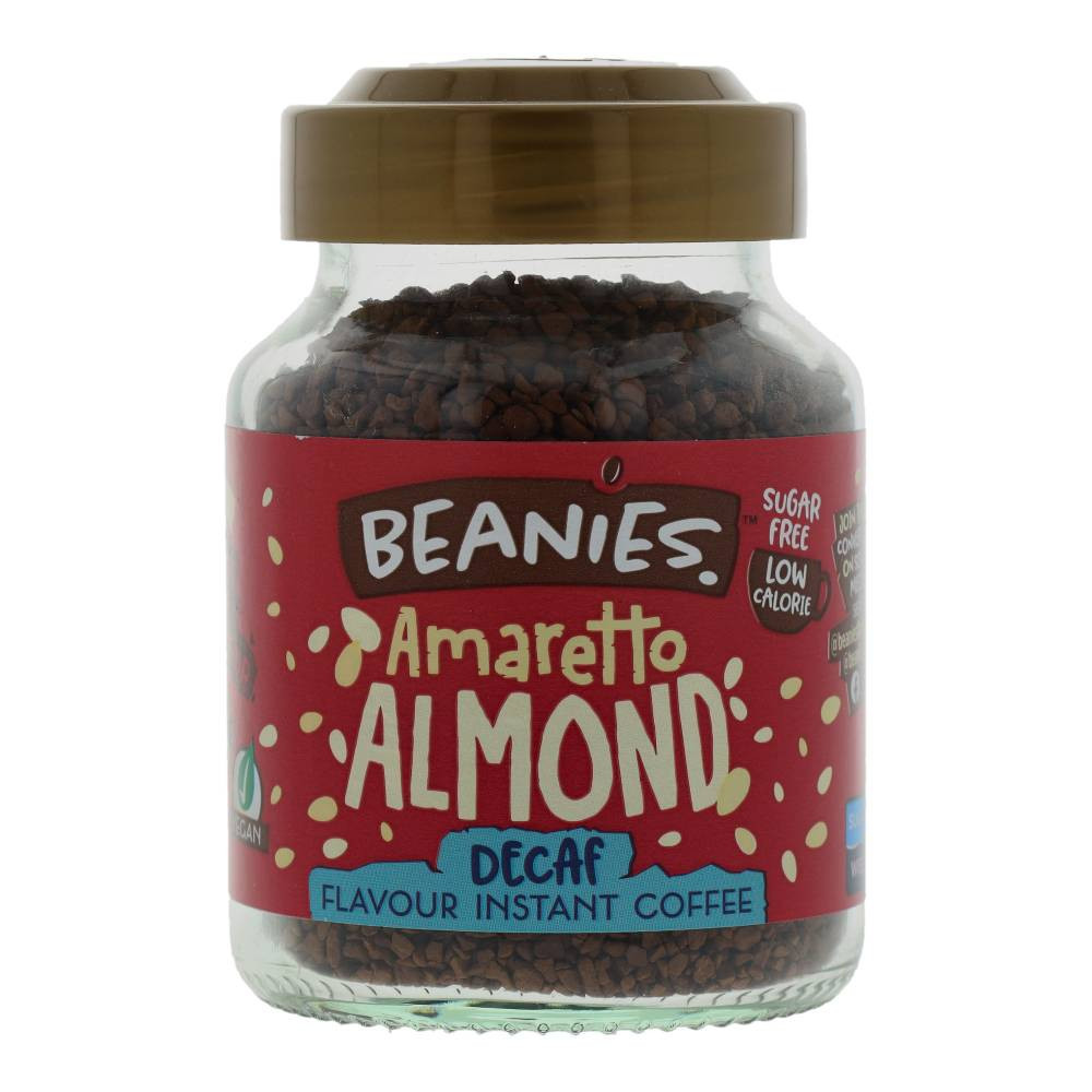 Beanies Amaretto-mandula ízű koffeinmentes instant kávé 50 g