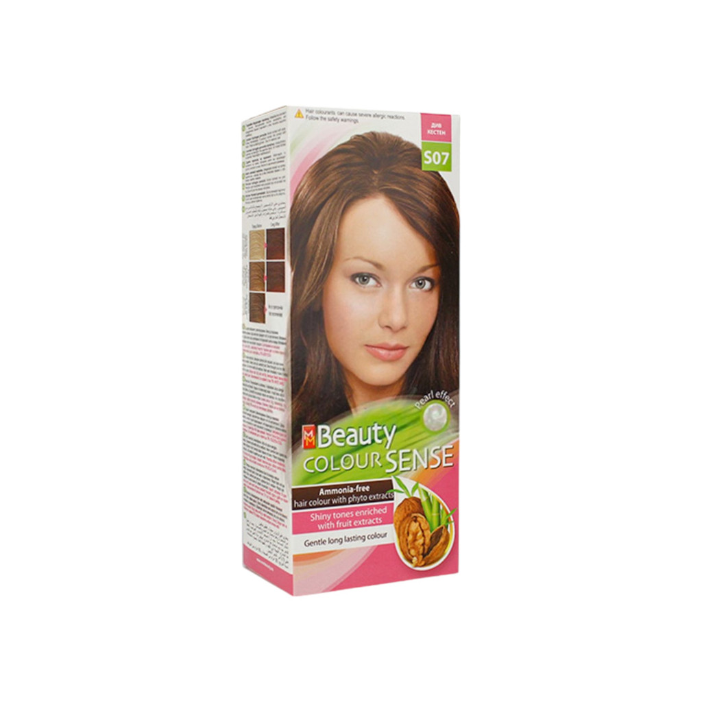 Beauty Color s07 vad gesztenye ammónia ment.növ.hajfesték 1 db